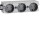 HAGER TEHALIT Steckdose GS30009011 3fach graphitschwarz C-Profil
