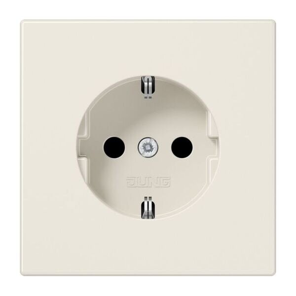 JUNG Steckdose SCHUKO LS1520KI 16A 250V integrierter erh&ouml;hter Ber&uuml;hrungsschutz SAFETY+ Duroplast Serie LS cremewei&szlig;
