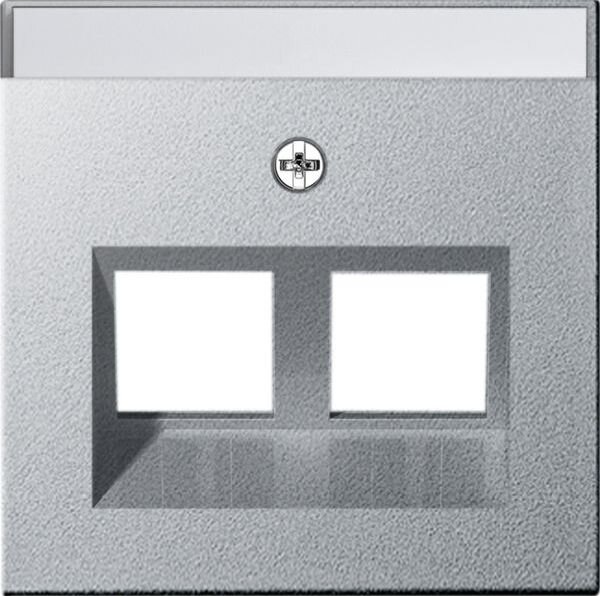 GIRA Abdeckung 264026 Beschriftungsfeld Mod Jack 30&deg; 2f System 55 Alu