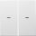 BERKER Tast-Abdeckung 80960399 S.x 2fach polarweiss matt