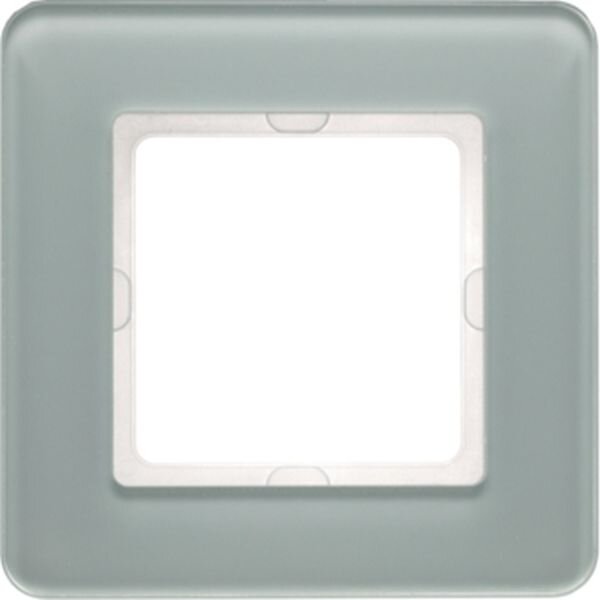 BERKER Rahmen 10116079 1fach  Q.7  Glas polarweiss