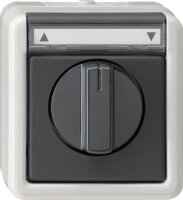 GIRA Jalousieschalter/-Taster 015430 1polig AP WG grau
