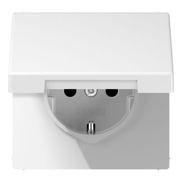 JUNG Steckdose SCHUKO LS1520KIKLWW mit BS Serie LS alpinwei&szlig;