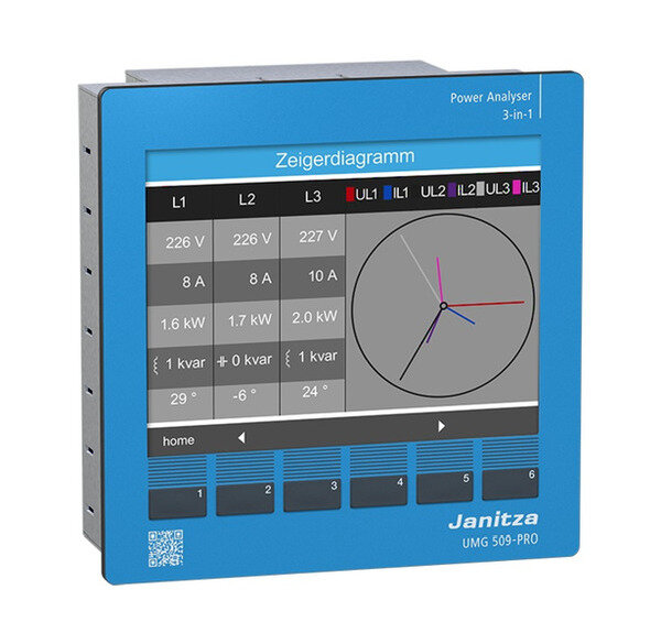 JANITZA Multifunktionaler Netzanalysator UMG 509-PRO UH= 95-240V AC