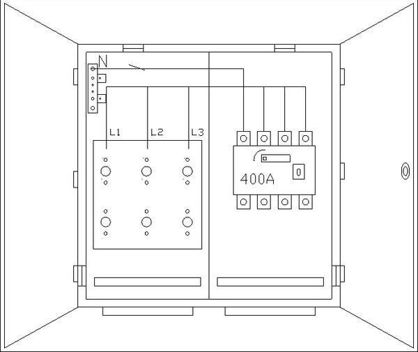 ABN Wandlerschrank Th&uuml;ringen WS35X1382N 4polig m. Lastschalter