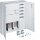 HAGER Komplettschrank ZB34SEQ29EN univ. Z 2ZP H=1100mm 4f.