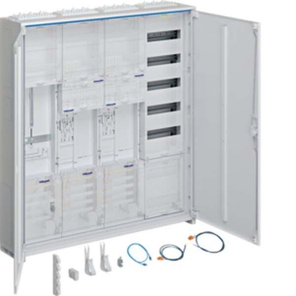 HAGER Komplettschrank ZB34SET25LK 2ZP BKE-I APZ 1100mm 4feld.