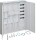 HAGER Komplettschrank ZB34SET25LK 2ZP BKE-I APZ 1100mm 4feld.