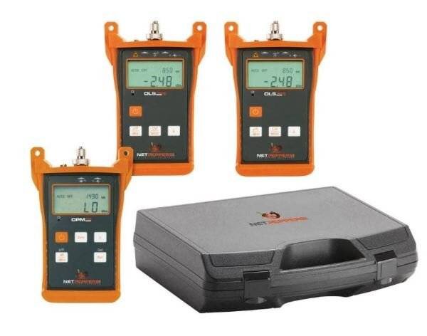 NetPEPPERS Glasfaser-D&auml;mpfungsmesskit OLT100 QUAD f&uuml;r Single- und Multimode