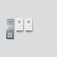 SIEDLE Audio-Sprechanlagen-Set SET CAB 850-2 E/W Edelst....