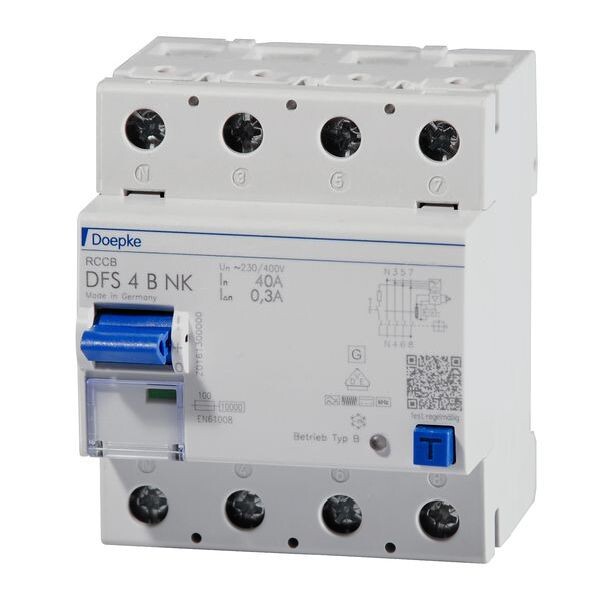 DOEPKE FI-Schutzschalter allstromsensitiv DFS4 040-4/0,30-B NK 4polig 40/0,3A