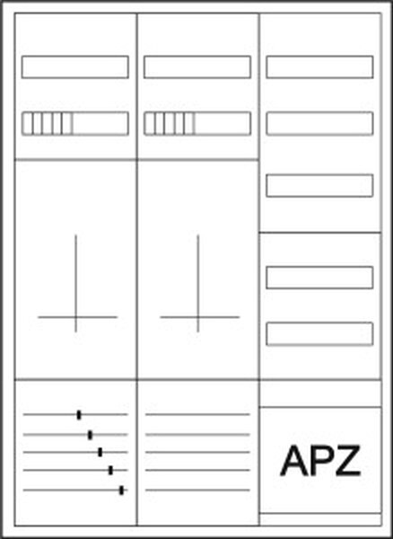 EATON Z&auml;hler-Komplettschrank ZSD-ZZV-1100/APZ