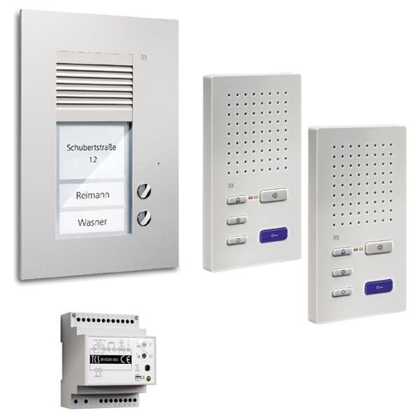TCS Audio-Sprechanlagen-Set PSU2220-0000 2-Fam. UP Freisprechen