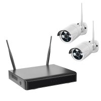 INDEXA WLAN-Kamera-Set WR100 NVR HDD 1TB 2x Funk-Kamera