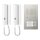 RITTO Audio-Sprechanlagen-Set 1818225 2 Wohneinheiten Acero