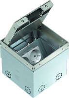OBO Bodensteckdose komplett m.2-fach VDE-Steckdose Edel...