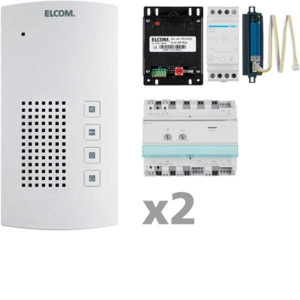 HAGER ELCOM Audio-Sprechanlagen-Set AKF-02 i2-BUS freisprech 2Teilnehmer