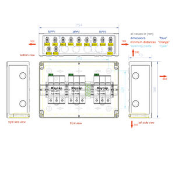 ENWITEC Generatoranschlusskasten S-1000-3x1R-X-BC-PC-1.0SC