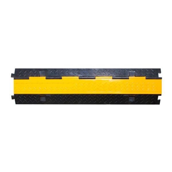 WALTHER Kabelbr&uuml;cke LBH:1000x250x48mm 2K gerade schwarz/gelb