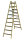 PROT Holz-Stehleiter PHSLAB29 Alu-Stufen beids. 2x9 L:2,75m