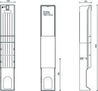 UESA Verteilersäule A010-M-1850 H1850xB320xT234