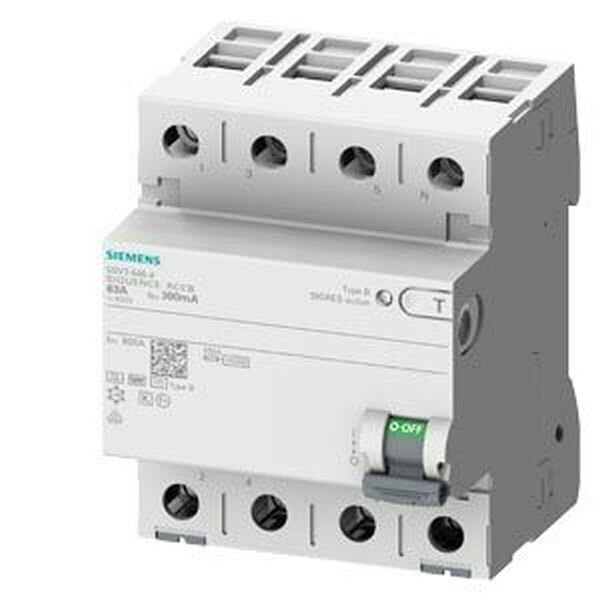 SIEMENS FI-Schutzschalter 4polig Typ B 40A 300mA 400V
