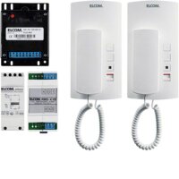 HAGER ELCOM Audio-Sprechanlagen-Set AEK-2 Audio, 2...
