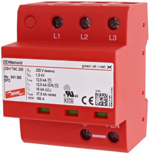DEHN anwendungsoptimierter Kombiableiter 941300 DSH TNC 255 DEHNshield