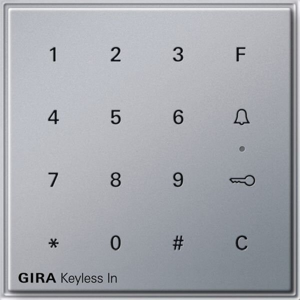 GIRA Codetastatur 260565 TX_44 WG UP Alu Keyless In