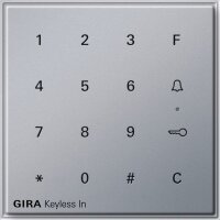 GIRA Codetastatur 260565 TX_44 WG UP Alu Keyless In