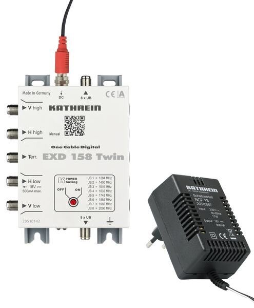 KATHREIN Einkabel Multischalter EXD 158 Twin 5-862 und 950-2150 MHz