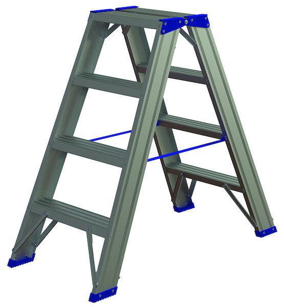 PROT Alu-Stufenstehleiter PASSL24 2x4 L:0,96m