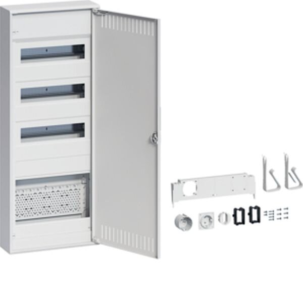 HAGER Ausbaupaket VA603NWH Hybrid volta Aufputz 36PLE