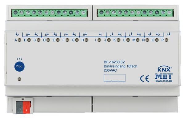 MDT Bin&auml;reingang BE-16230.02 16fach 8TE REG Eing&auml;nge