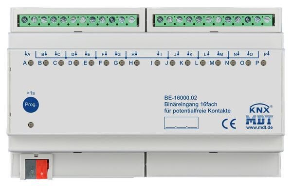 MDT Bin&auml;reingang BE-16000.02 16fach 8TE REG Eing&auml;nge