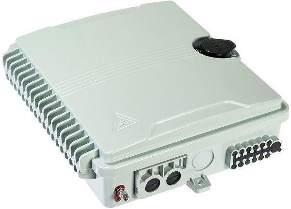 Paschke Datensysteme FTTx Wandverteiler 12x LCd APC 8&deg; OS2 IP67 grau