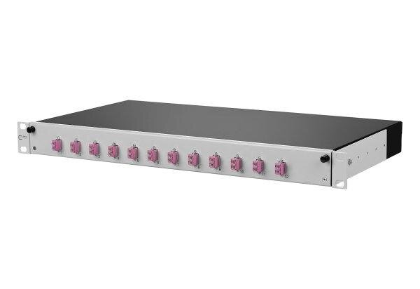 METZ CONNECT Patchfeld OpDAT slide splice 12xLC-D OM4