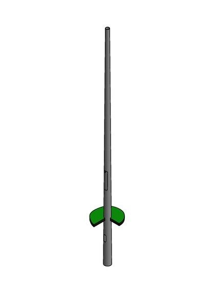 Tecpoles Lichtmast KLM 30/60/3 konisch rund Gesamt 3,6m