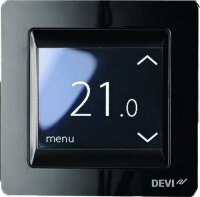 DEVI Uhren-Thermostat DEVIreg Touch schwarz