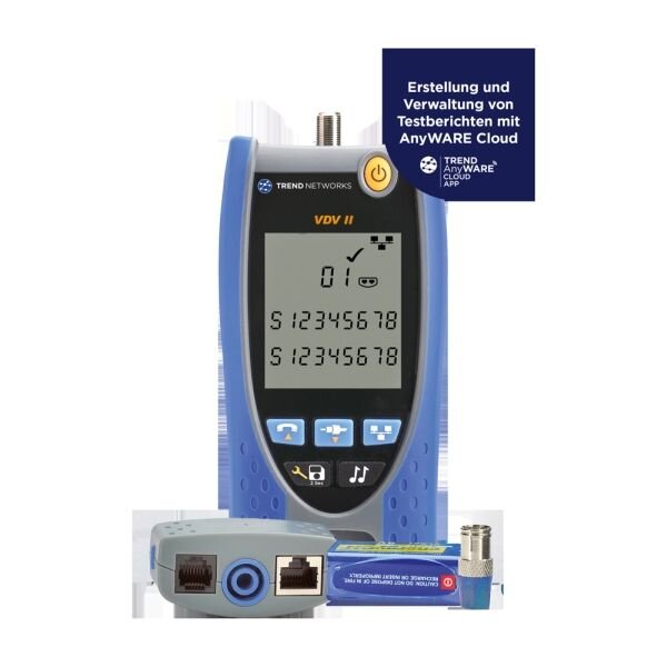 TREND Networks Verifizierer Bluetooth Verdrahtung VDV II BT mit Reportingfunktion