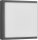 LCD LED-Wandleuchte LB24 Edelstahl graphit 12W 1200lm 3000K