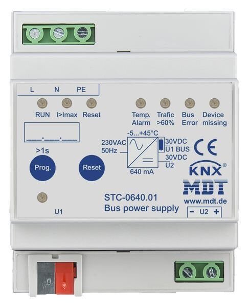 MDT Busspannungsversorgung STC-0640.01 4TE REG 640mA Diagnosefunk.