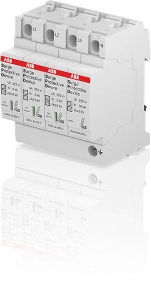 ABB &Uuml;berspannungsableiter OVR T2-T3 3N 20-27 f.230/400V TT-3Ph+TNS