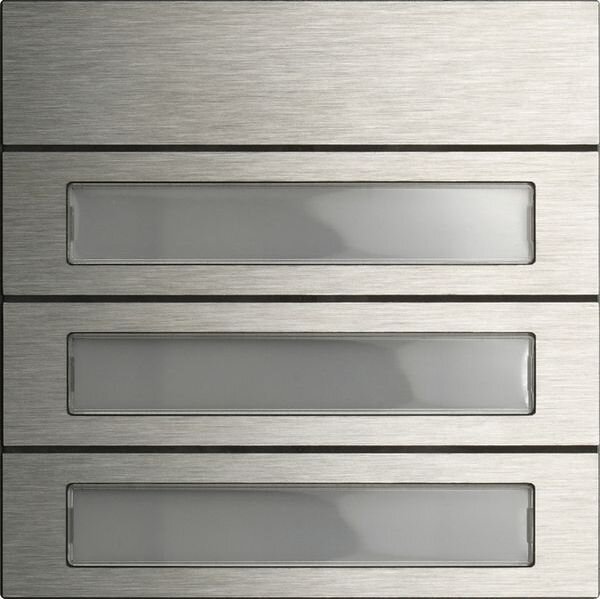 GIRA Tastenmodul 5533920 3fach System 106 Edelstahl
