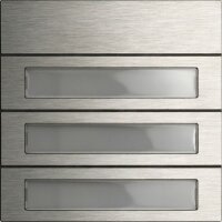 GIRA Tastenmodul 5533920 3fach System 106 Edelstahl