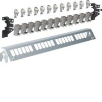 HAGER Patch-Panel FZ24MM 24fach mit 12xRJ45-Modulen