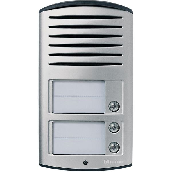 LEGRAND (BTicino) Audio-T&uuml;rstation 342931 2-Draht 3 Ruftasten alu AP