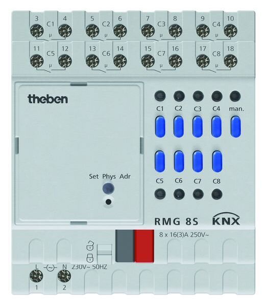 THEBEN Schaltaktor RMG 8 S KNX Grundmodul MIX2 8fach