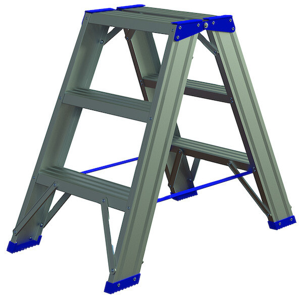 PROT Alu-Stufenstehleiter PASSL233 2x3 L:0,73m