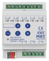 MDT Schaltaktor AKK-0816.03 8fach 4TE REG 16A 230VAC